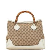 Gucci Vintage Pre-owned Canvas handvskor Beige, Dam