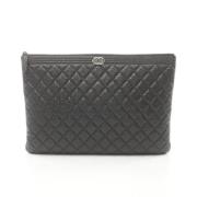 Chanel Vintage Pre-owned Laeder kuvertvskor Black, Dam