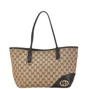 Gucci Vintage Pre-owned Canvas gucci-vskor Beige, Dam