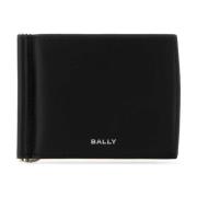 Bally Korthållare i läder, Bi-Fold Black, Herr