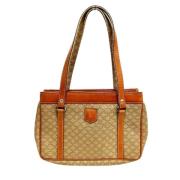 Celine Vintage Pre-owned Canvas handvskor Brown, Dam