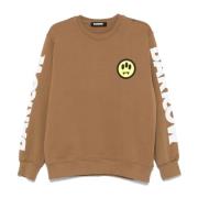 Barrow Smile Logo Sweater Brown, Herr