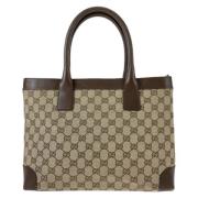 Gucci Vintage Pre-owned Canvas gucci-vskor Brown, Dam