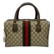 Gucci Vintage Pre-owned Canvas handvskor Brown, Dam