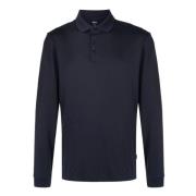 Hugo Boss Bomullspolotröja med broderat logotyp Blue, Herr