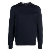 Hugo Boss Ullstickat i Botto-L-stil Blue, Herr