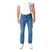 Levi's Straight Fit Mid Waist Jeans Blue, Herr