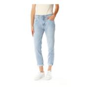 Pepe Jeans Högmidjade avslappnade passform jeans Blue, Dam