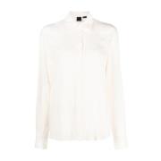 Pinko Long Sleeve Tops Beige, Dam