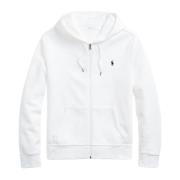 Ralph Lauren Vit Huvtröja med Dragkedja White, Herr