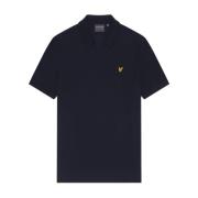 Lyle & Scott Riviera Stickad Piké Blue, Herr