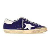 Golden Goose Superstar Mocka och Läder Sneakers Blue, Herr