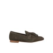 ALMA EN PENA Tassel Loafers Green, Dam