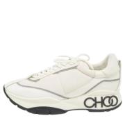 Jimmy Choo Pre-owned Pre-owned Tyg sneakers White, Dam