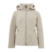 Peuterey Lyxig Beige Polyesterjacka Beige, Dam