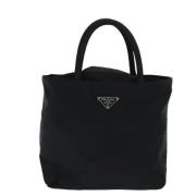 Prada Vintage Pre-owned Tyg prada-vskor Black, Dam