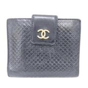 Chanel Vintage Pre-owned Laeder plnbcker Black, Dam