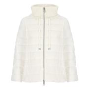 Herno Corduroy Quilted Down Jacket Kvinna White, Dam