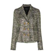 Giambattista Valli Tweed Blazer Jacka Green, Dam