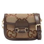 Gucci Vintage Pre-owned Canvas gucci-vskor Brown, Dam