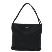 Prada Vintage Pre-owned Tyg totevskor Black, Dam