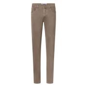 Jacob Cohën Brun Slim Fit Jeans Beige, Herr