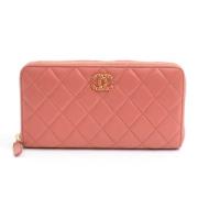 Chanel Vintage Pre-owned Laeder plnbcker Pink, Dam