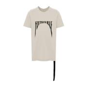 Rick Owens Pärla/Svart T-Shirts Level T White, Herr