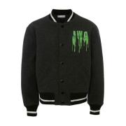 JW Anderson Broderad Varsity Bomberjacka Gray, Dam