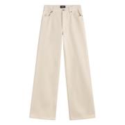 A.p.c. Högmidjade Straight Leg Denim Jeans Beige, Dam