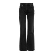 7 For All Mankind Svarta Denim Jeans Klassisk Design Black, Dam