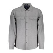 Gant Långärmad Button Down Skjorta Grå Gray, Herr