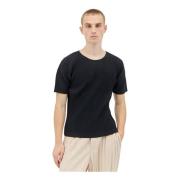 Issey Miyake Veckad Crewneck T-shirt Black, Herr