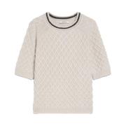 Max Mara Tibet Sweater med Raglanärmar Beige, Dam