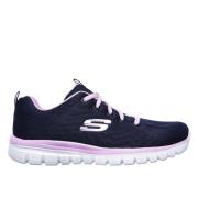 Skechers Graceful Get Connected Sneakers Navy/Pink Blue, Dam