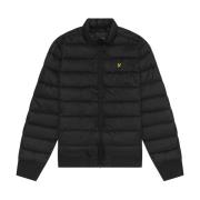 Lyle & Scott Vadderad jacka med ståkrage Black, Herr