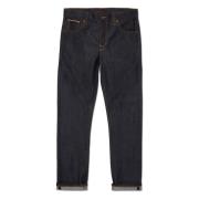 Nudie Jeans Torr Japan Selvage Straight Leg Jeans Blue, Herr