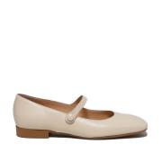 Guglielmo Rotta Beige Loafer Skor för Kvinnor Beige, Dam