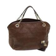 Louis Vuitton Vintage Pre-owned Laeder totevskor Brown, Dam