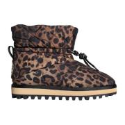 Dolce & Gabbana Leopardmönstrade Ankelboots Brown, Herr