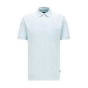 Hugo Boss Regular Fit Bomull Mesh Polo Skjorta Blue, Herr