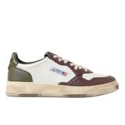 Autry Vintage Bicolor Läder Sneakers Multicolor, Dam