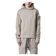 Thom Krom Hoodie med Ficka Gray, Herr