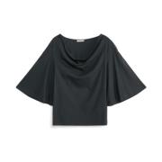 By Malene Birger Oversized Svart T-Shirt Bryar Stil Black, Dam