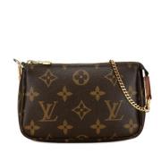 Louis Vuitton Vintage Pre-owned Canvas handvskor Brown, Dam