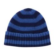 Howlin' Randig Ull Beanie Mössa Blå UK Blue, Herr