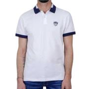 Emporio Armani Vit EA7 Polo Tröja White, Herr