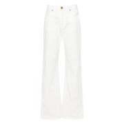 PINKO Vit Bomullstjur Jeans White, Dam