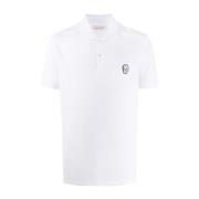 Alexander McQueen Skull Patch Polo T-Shirt White, Herr