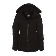 Canada Goose Svart Chelsea Parka Jacka Black, Dam